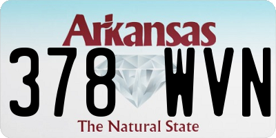 AR license plate 378WVN