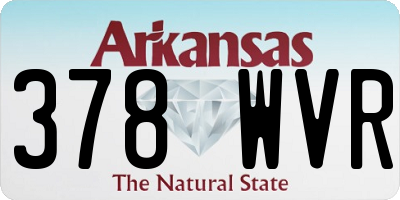 AR license plate 378WVR