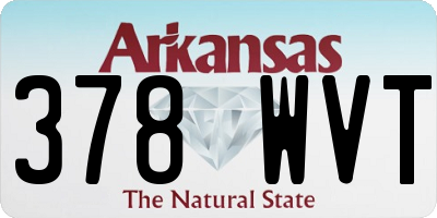 AR license plate 378WVT