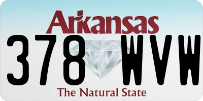AR license plate 378WVW