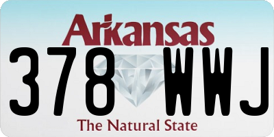 AR license plate 378WWJ