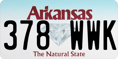 AR license plate 378WWK