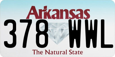 AR license plate 378WWL