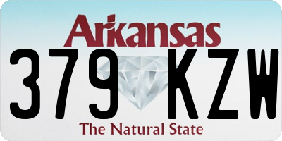 AR license plate 379KZW