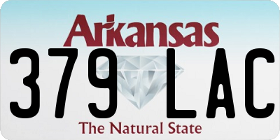 AR license plate 379LAC