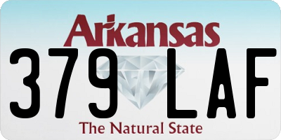 AR license plate 379LAF