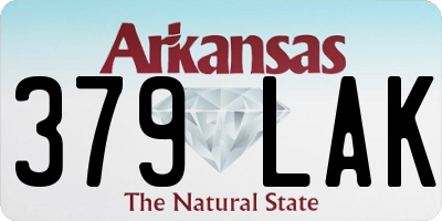 AR license plate 379LAK