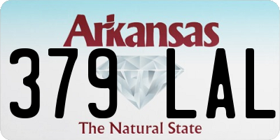 AR license plate 379LAL