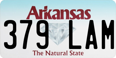AR license plate 379LAM