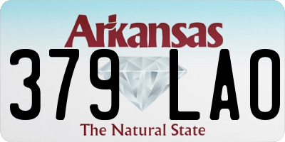 AR license plate 379LAO