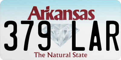 AR license plate 379LAR
