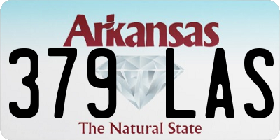 AR license plate 379LAS
