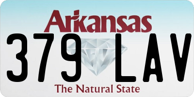 AR license plate 379LAV