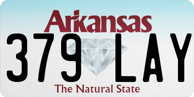 AR license plate 379LAY