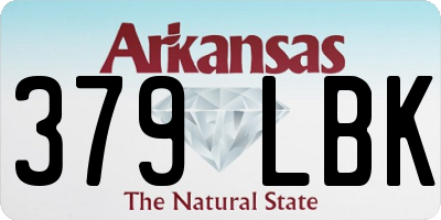 AR license plate 379LBK