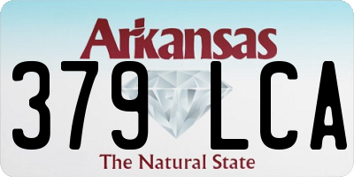 AR license plate 379LCA
