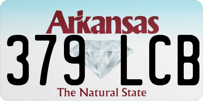 AR license plate 379LCB
