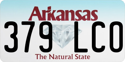 AR license plate 379LCO
