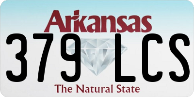 AR license plate 379LCS