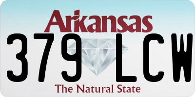 AR license plate 379LCW