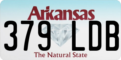 AR license plate 379LDB