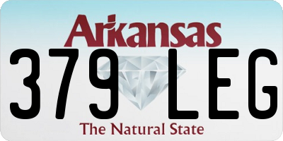 AR license plate 379LEG