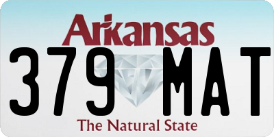 AR license plate 379MAT