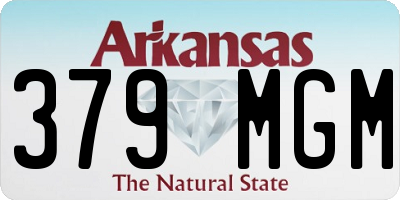 AR license plate 379MGM