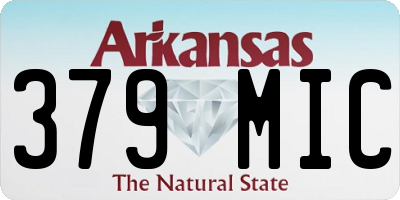 AR license plate 379MIC