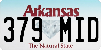 AR license plate 379MID