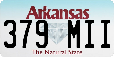 AR license plate 379MII