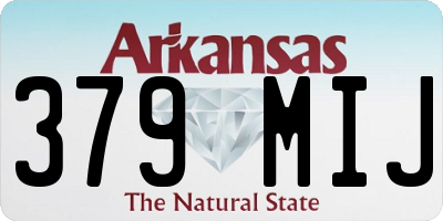 AR license plate 379MIJ