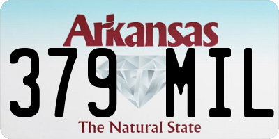 AR license plate 379MIL