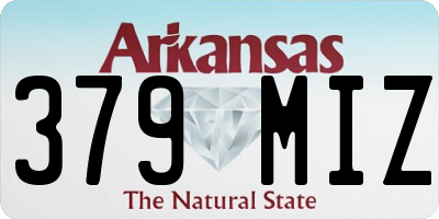 AR license plate 379MIZ
