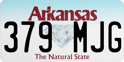 AR license plate 379MJG
