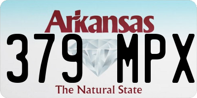 AR license plate 379MPX