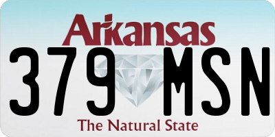 AR license plate 379MSN