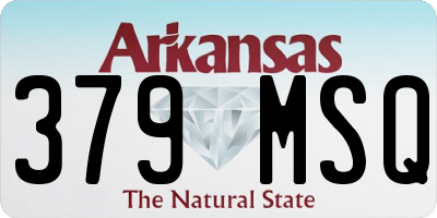 AR license plate 379MSQ