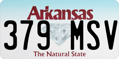 AR license plate 379MSV