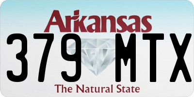 AR license plate 379MTX