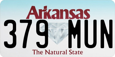 AR license plate 379MUN
