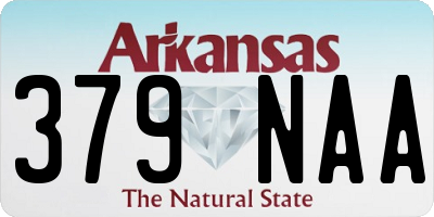AR license plate 379NAA