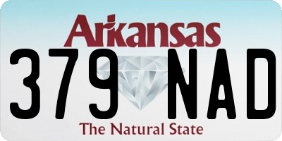 AR license plate 379NAD