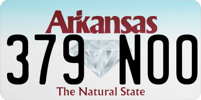 AR license plate 379NOO