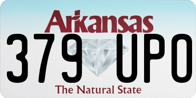 AR license plate 379UPO