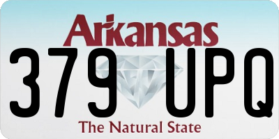 AR license plate 379UPQ