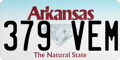 AR license plate 379VEM