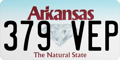 AR license plate 379VEP