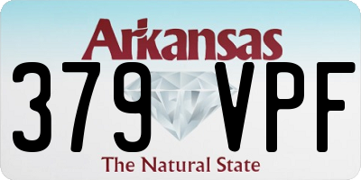 AR license plate 379VPF