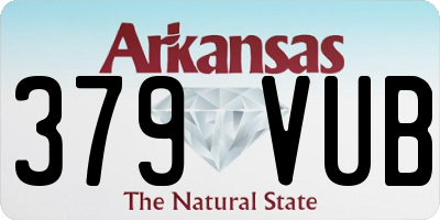 AR license plate 379VUB